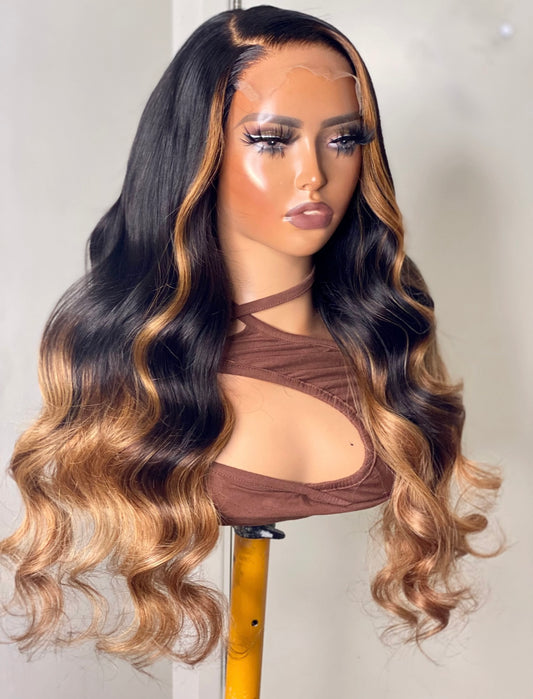 BERNI - Bodywave Highlights Closure Wig